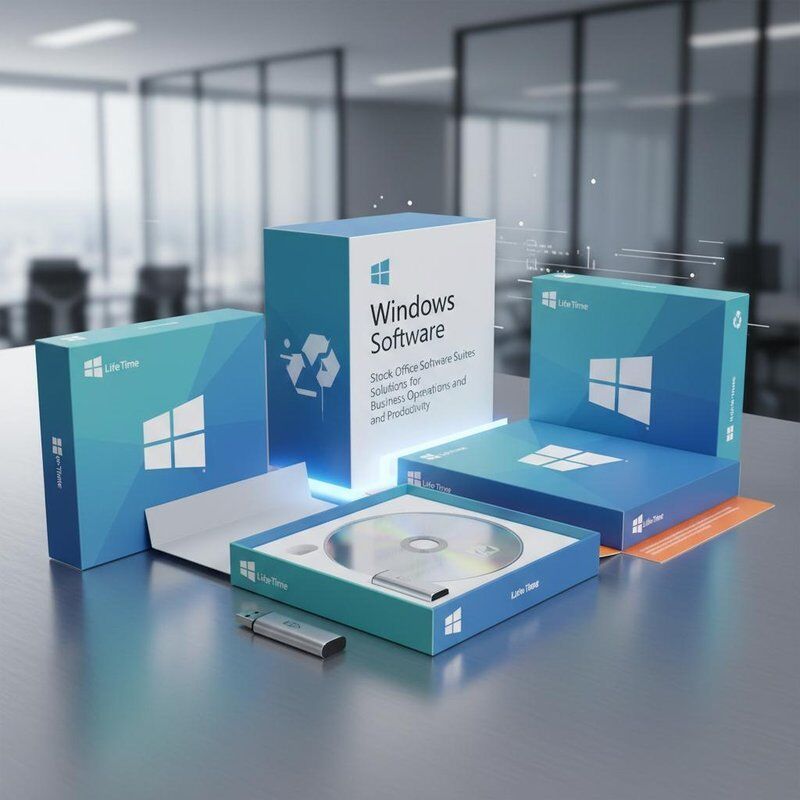 ビジネスオペレーションと生産性のためのMicrosoft Windowsソフトウェアストックオフィスソフトウェアスイートソリューションの生涯利用