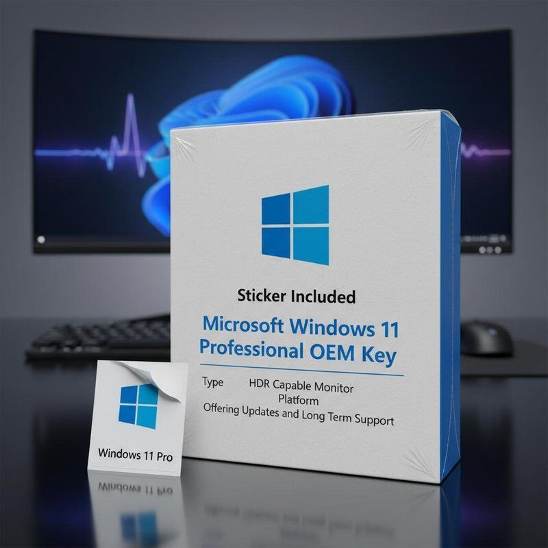 Sticker Included Microsoft Windows 11 Professional OEM Key Type HDR Capable Monitor Platform Offering Updates and Long Term Support
